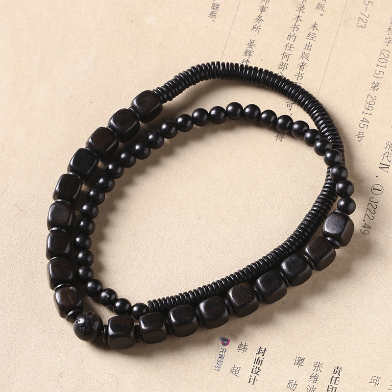 Black Sandalwood & Golden Obsidian Bracelet - Buddha Nature