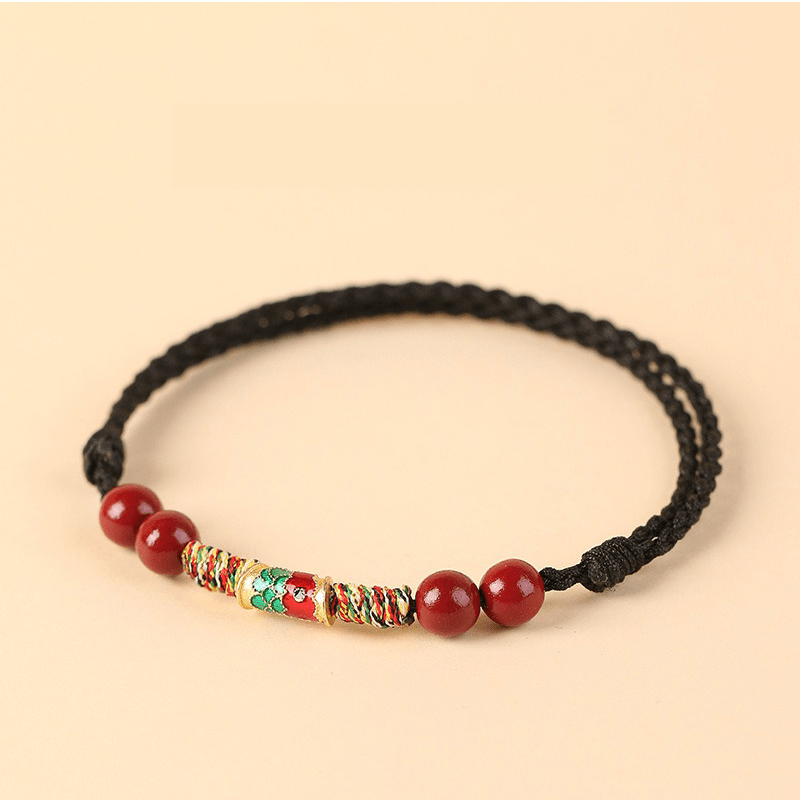 Feng Shui Koi Fish & Cinnabar Red String Bracelet - Buddha Nature