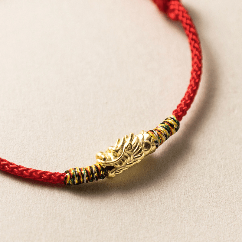 Loong Lucky Red String Bracelet - Buddha Nature