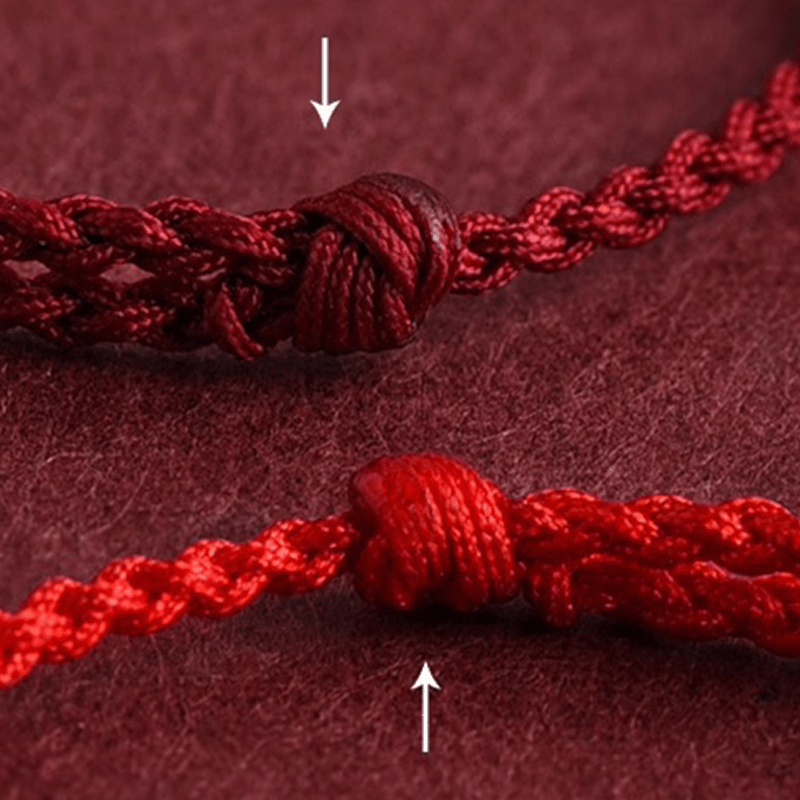 Six - Word Mantra & Cinnabar Red String Bracelet - Buddha Nature
