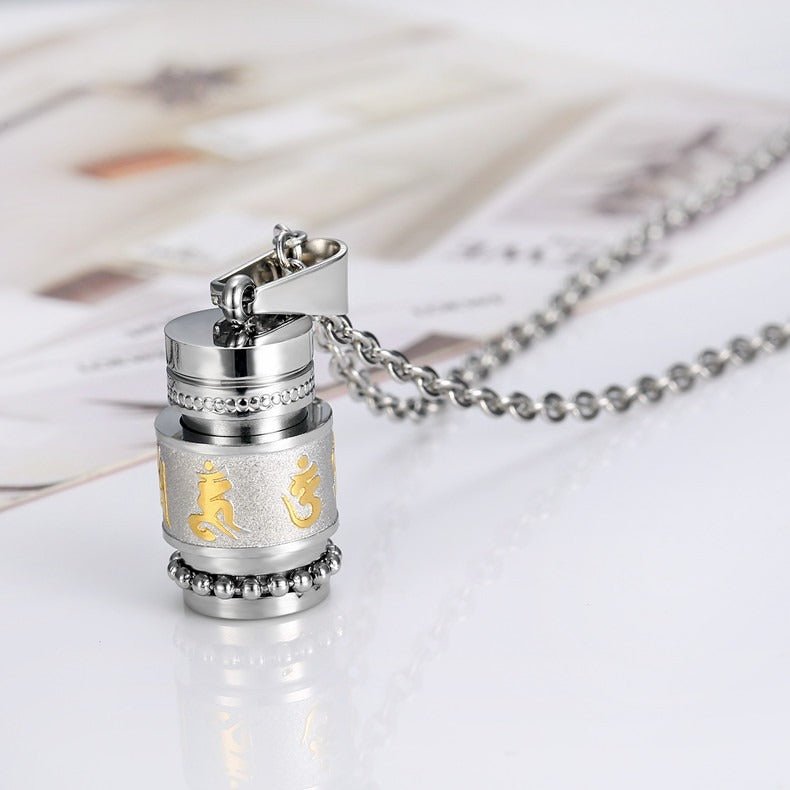 Tibetan Prayer Wheel Necklace - Positive Energy & Inner Peace - Buddha Nature